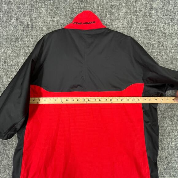 Under Armour Windbreaker Mens Large Red Performance Golf Pullover Greenville SC - Picture 6 of 8